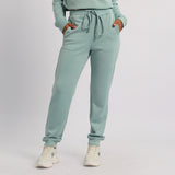 LADIES ALORA GREEN BASIC TRACK PANTS
