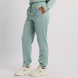 LADIES ALORA GREEN BASIC TRACK PANTS