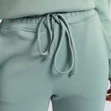 LADIES ALORA GREEN BASIC TRACK PANTS