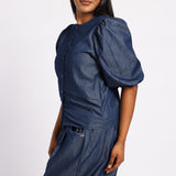 LADIES DENIM BLOUSE