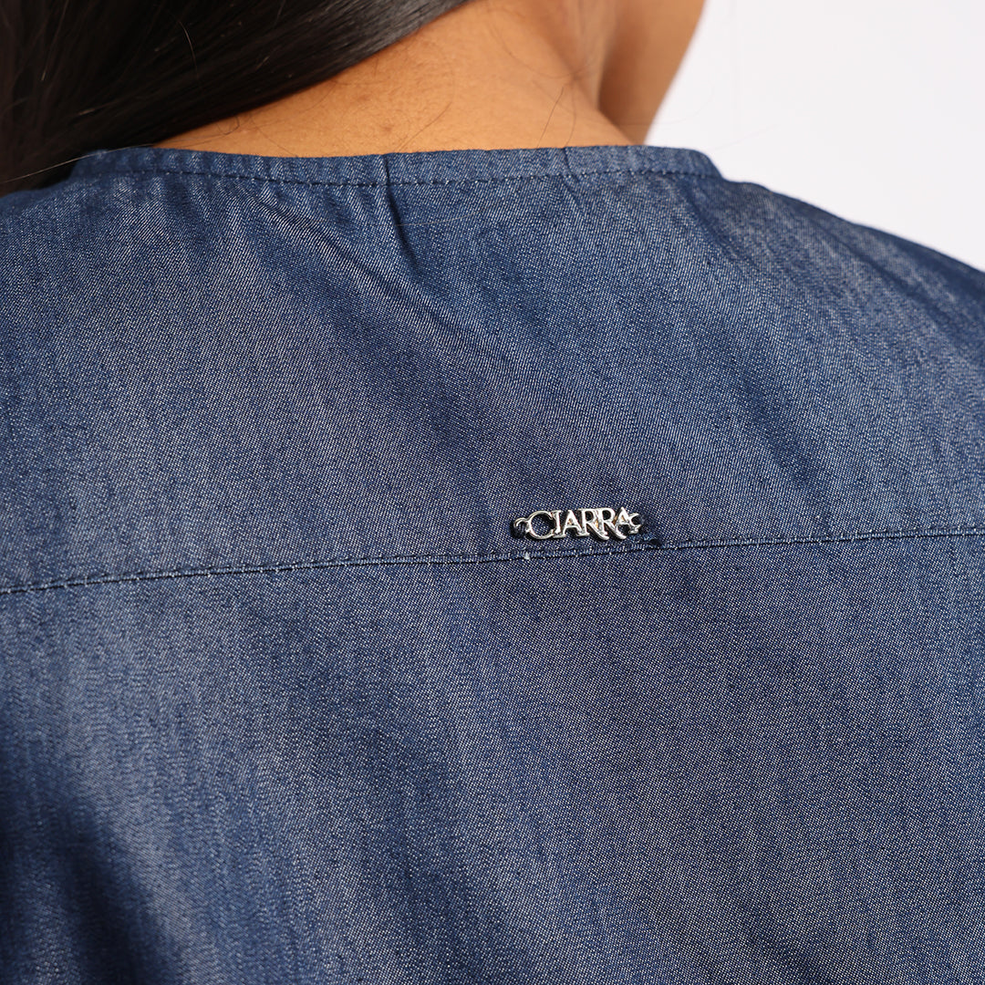 LADIES DENIM BLOUSE