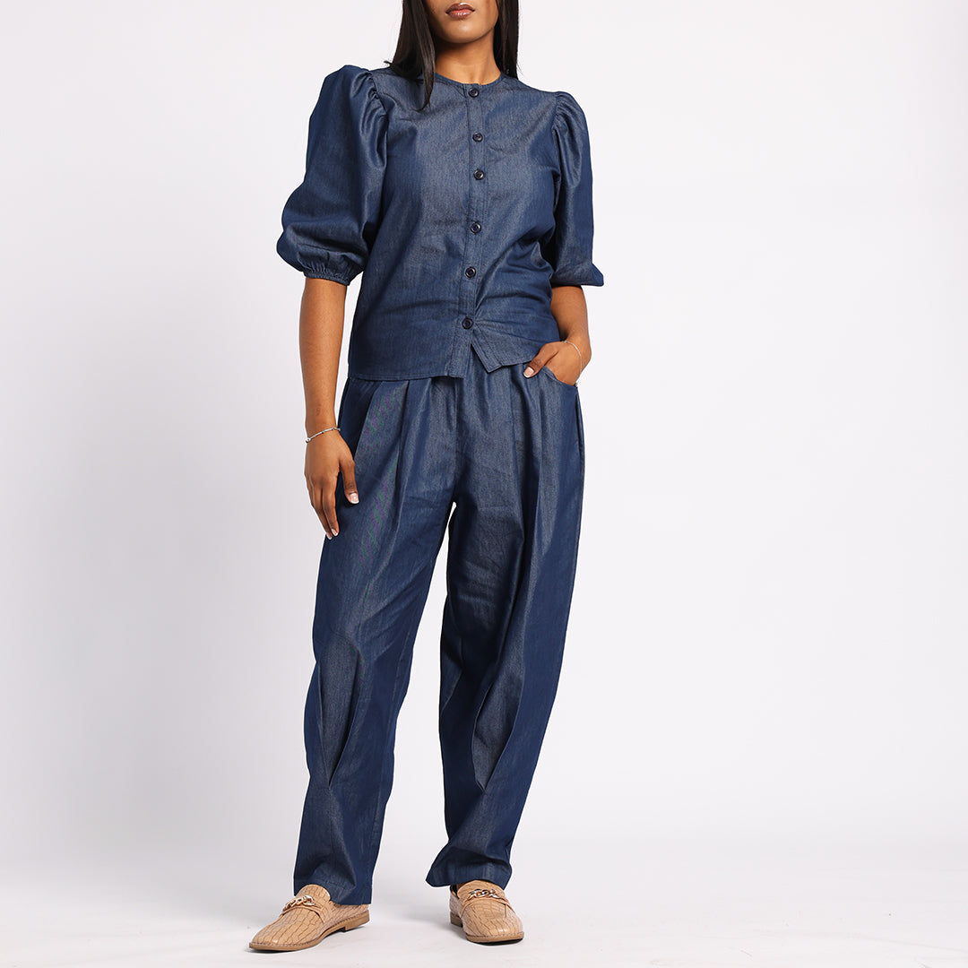 LADIS DENIM PANTS