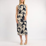 LADIES ALORA TBC PRINTED SLEEVELESS BIAS CUT DRESS
