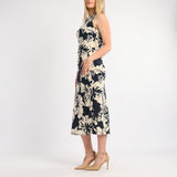 LADIES ALORA TBC PRINTED SLEEVELESS BIAS CUT DRESS