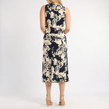 LADIES ALORA TBC PRINTED SLEEVELESS BIAS CUT DRESS