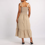 LADIES ALORA DOE SMOCKED DRESS