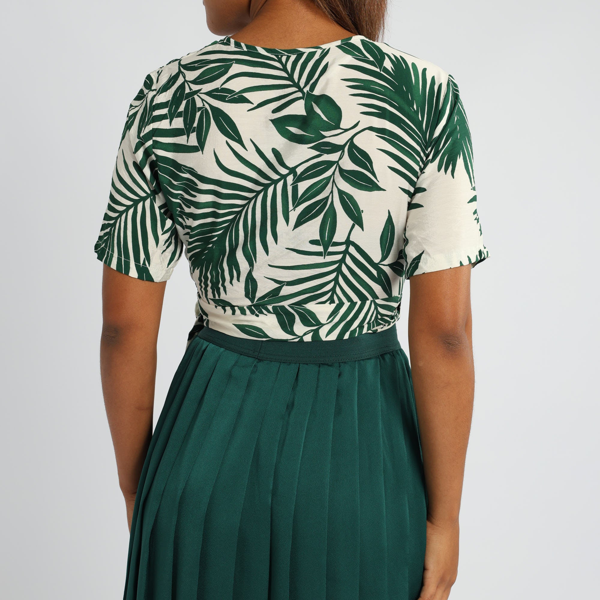 LADIES ALORA PRINTED CROSS OVER TOP