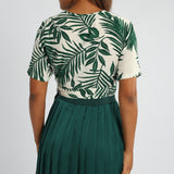 LADIES ALORA PRINTED CROSS OVER TOP