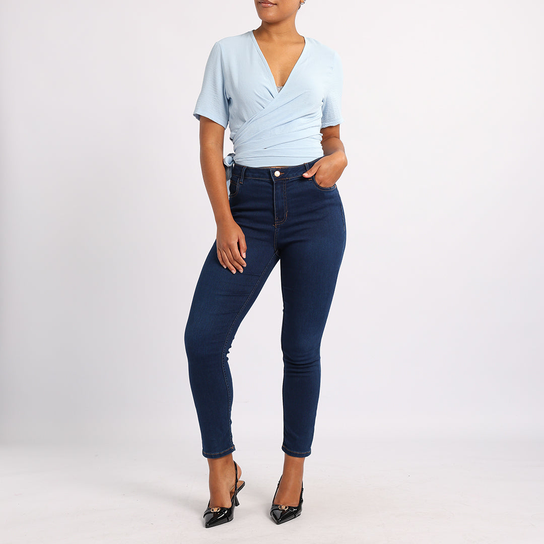 LADIES ALORA BLUE CROSS OVER TOP