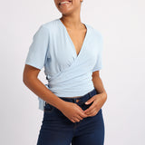LADIES ALORA BLUE CROSS OVER TOP