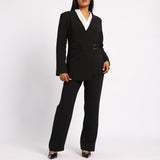 BLACK WRAP JACKET