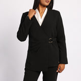 BLACK WRAP JACKET
