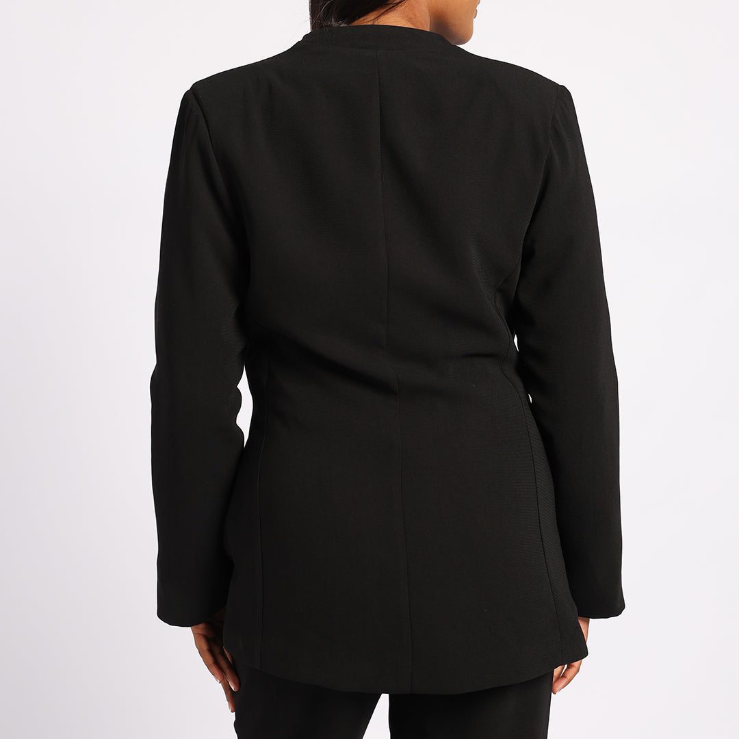 BLACK WRAP JACKET