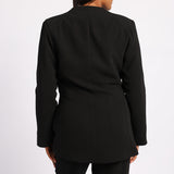 BLACK WRAP JACKET