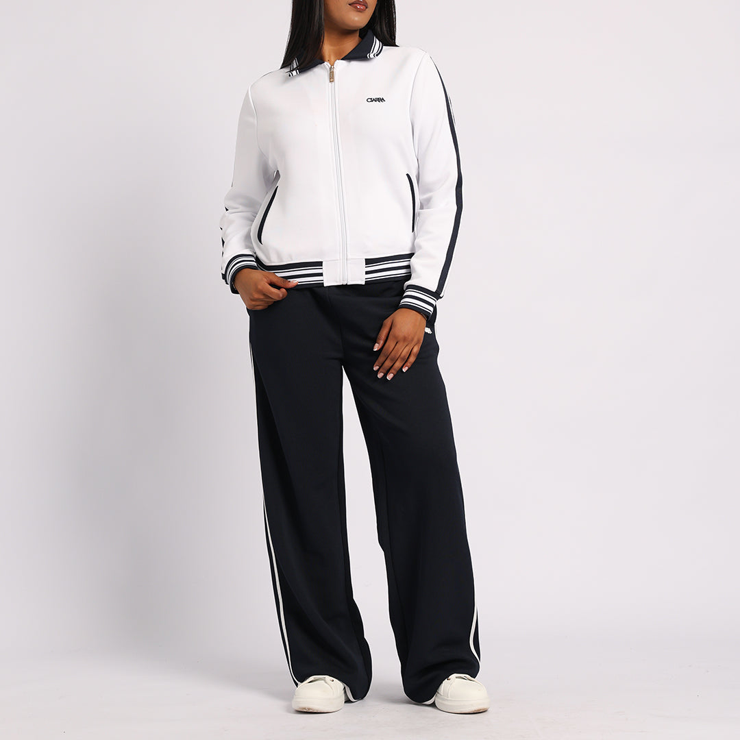 NAVY WIDE LEG PANTS