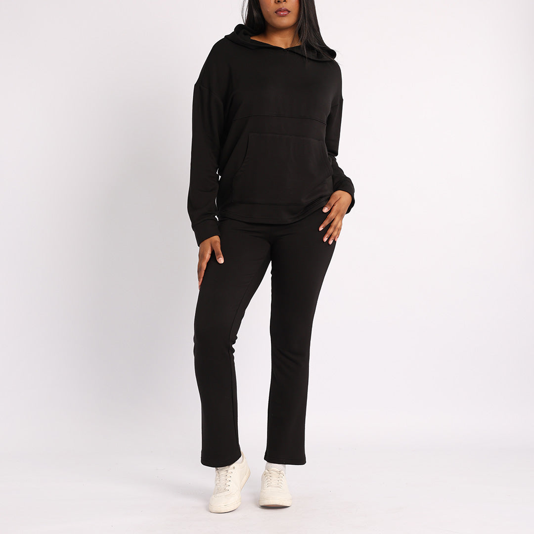 BLACK STRAIGHT LEG PANT