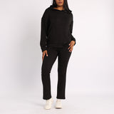 BLACK STRAIGHT LEG PANT