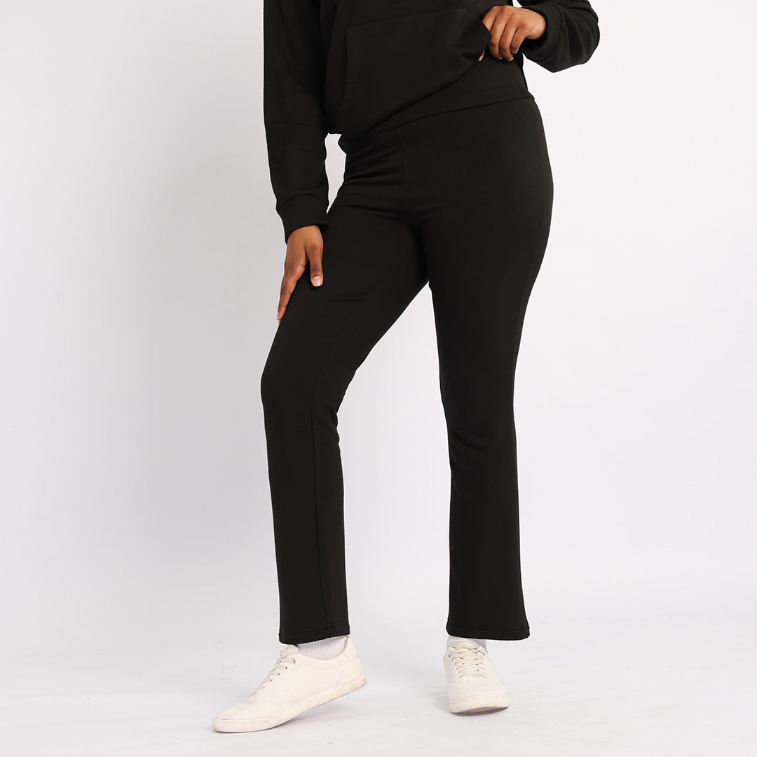 BLACK STRAIGHT LEG PANT