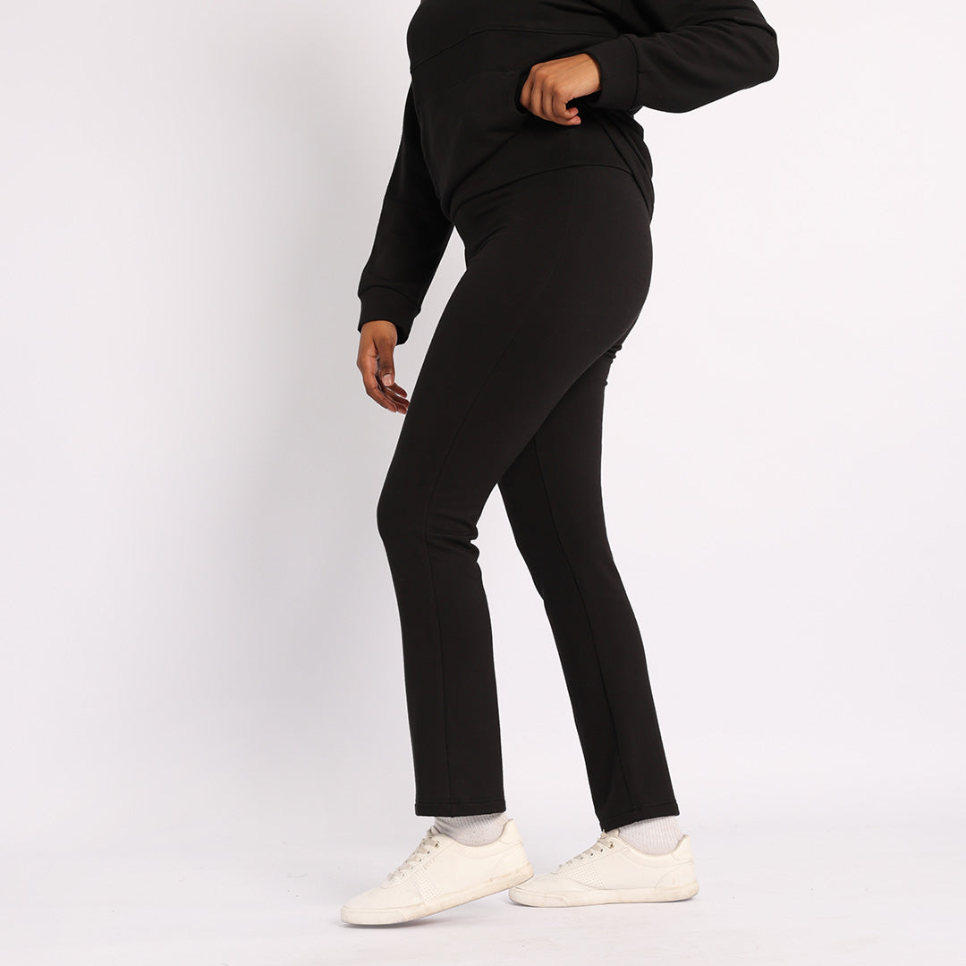 BLACK STRAIGHT LEG PANT