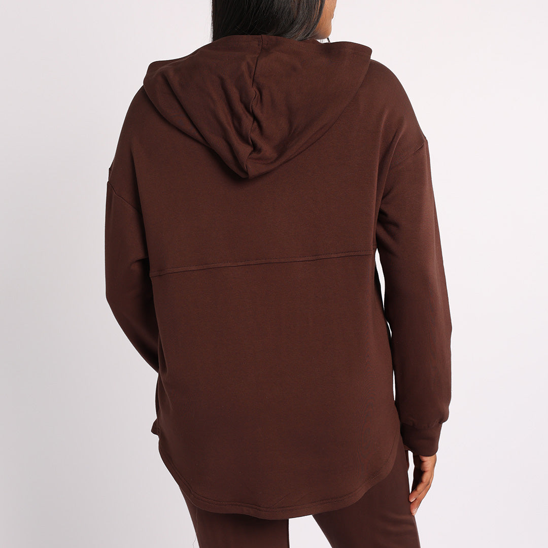 LONG SLEEVE SWEATER WITH KANGAROO POCKETS