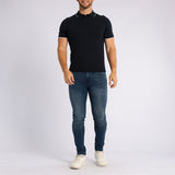 NAVY KNIT GOLFER