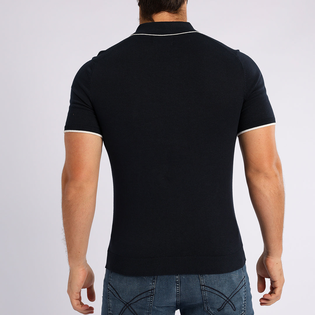 NAVY KNIT GOLFER