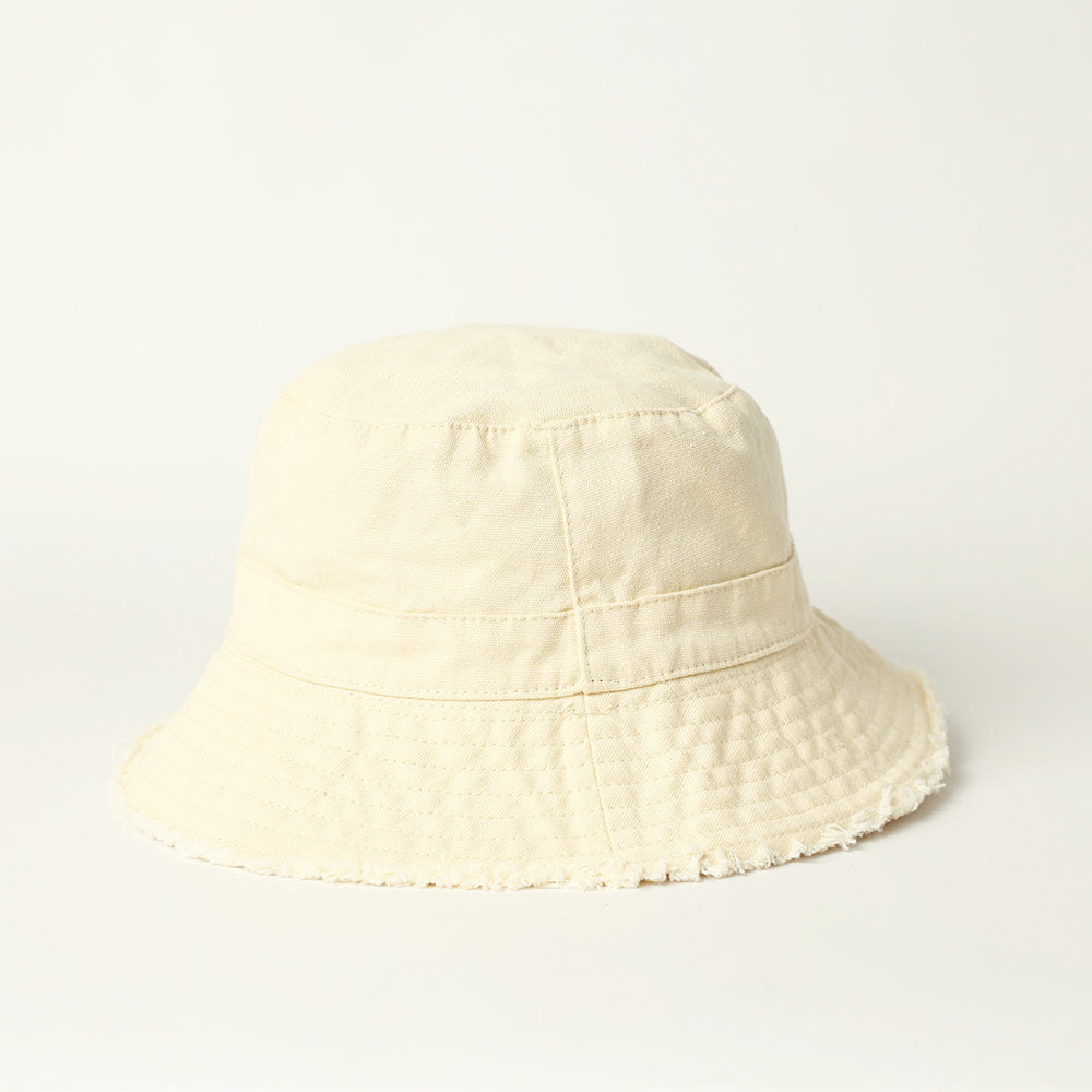 GIRLS TRB CREAM FRILL COTTON TWILL BUCKET HAT