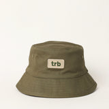 BOYS TRB OLIVE &amp; STONE REVERSIBLE BUCKET HAT (DRAWSTRING DETAIL)