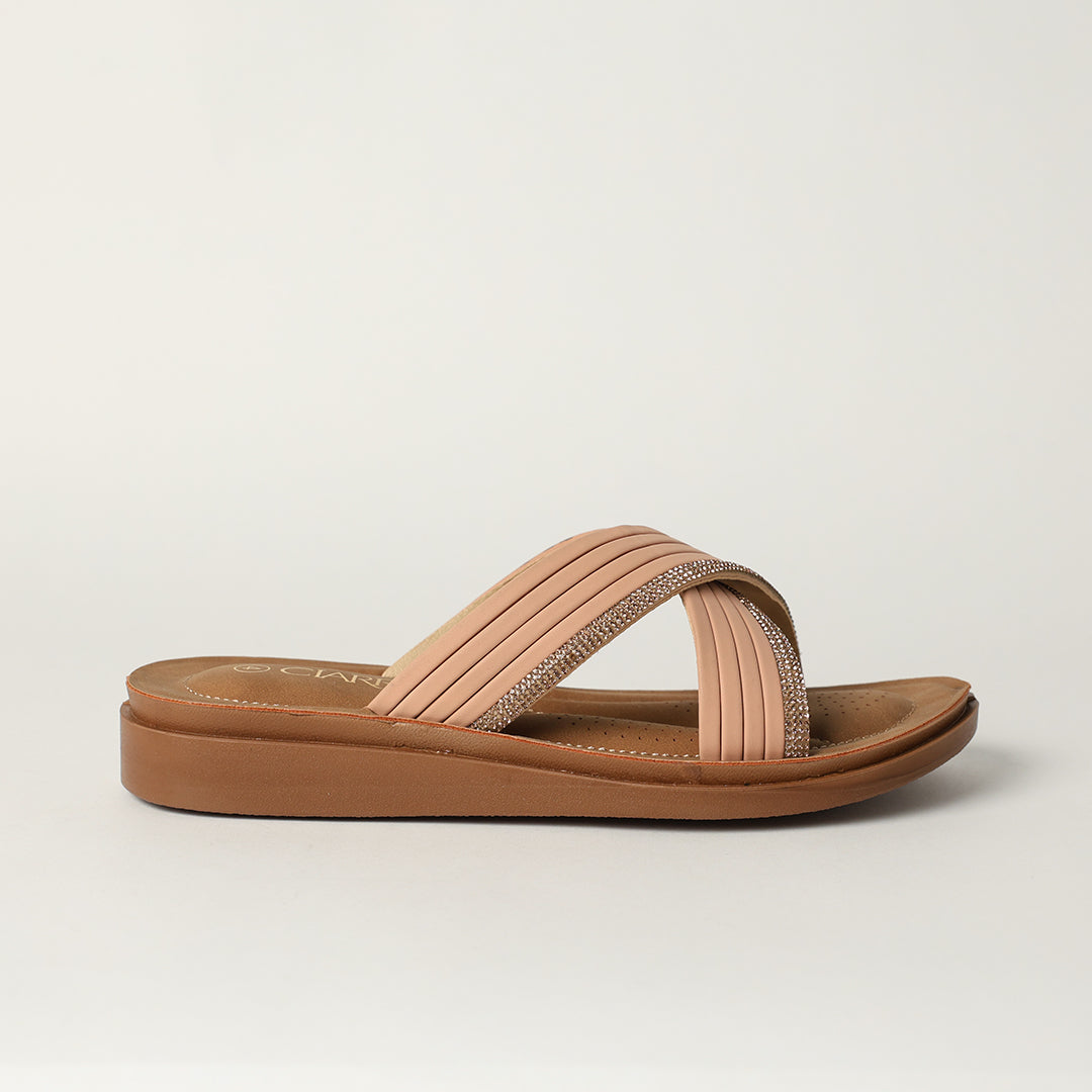 LADIES CIARRA MINK CROSSOVER COMFORT SANDAL