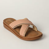 LADIES CIARRA MINK CROSSOVER COMFORT SANDAL