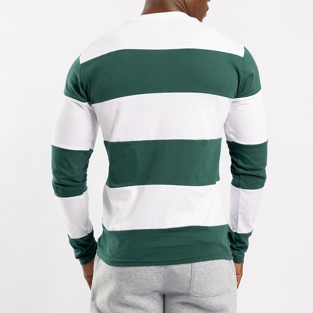 GREEN STRIPE L/S T-SHIRT
