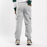 LT.GREY BRUSHED FLEECE UTILITY JOGGER