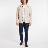 MENS ZAFF STONE SHACKET WITH BUTTONS