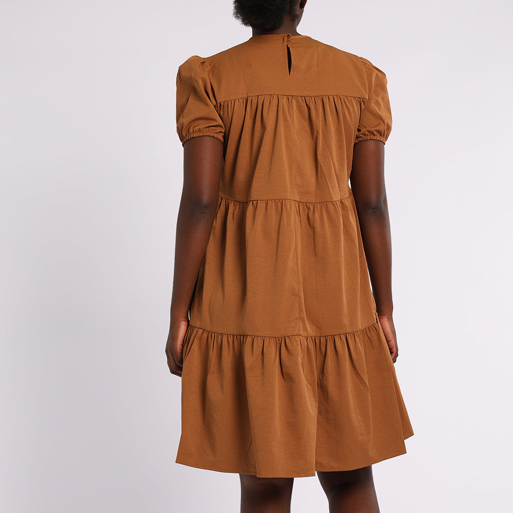 LADIES ALORA TBC PLAIN TIERED DRESS