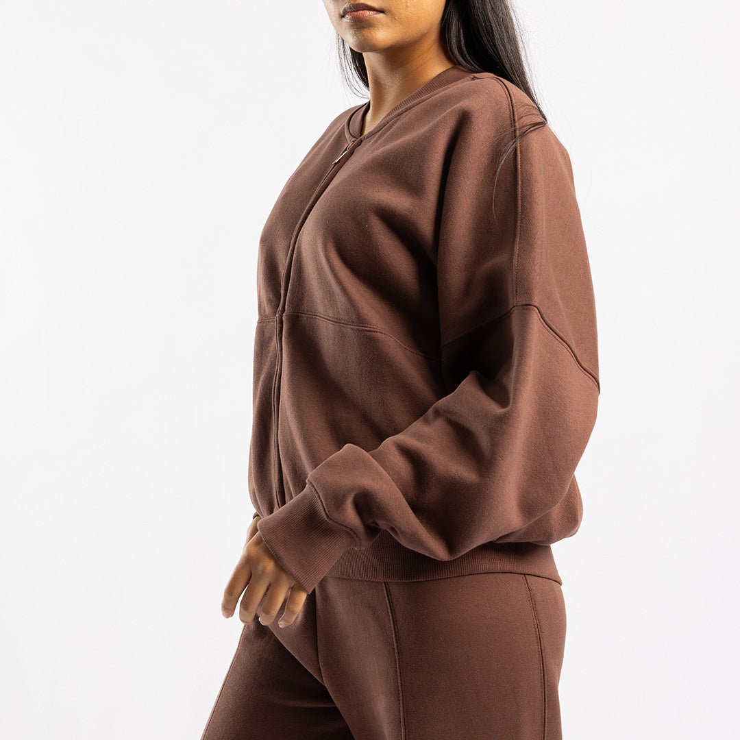 BROWN LONG SLEEVE JACKET