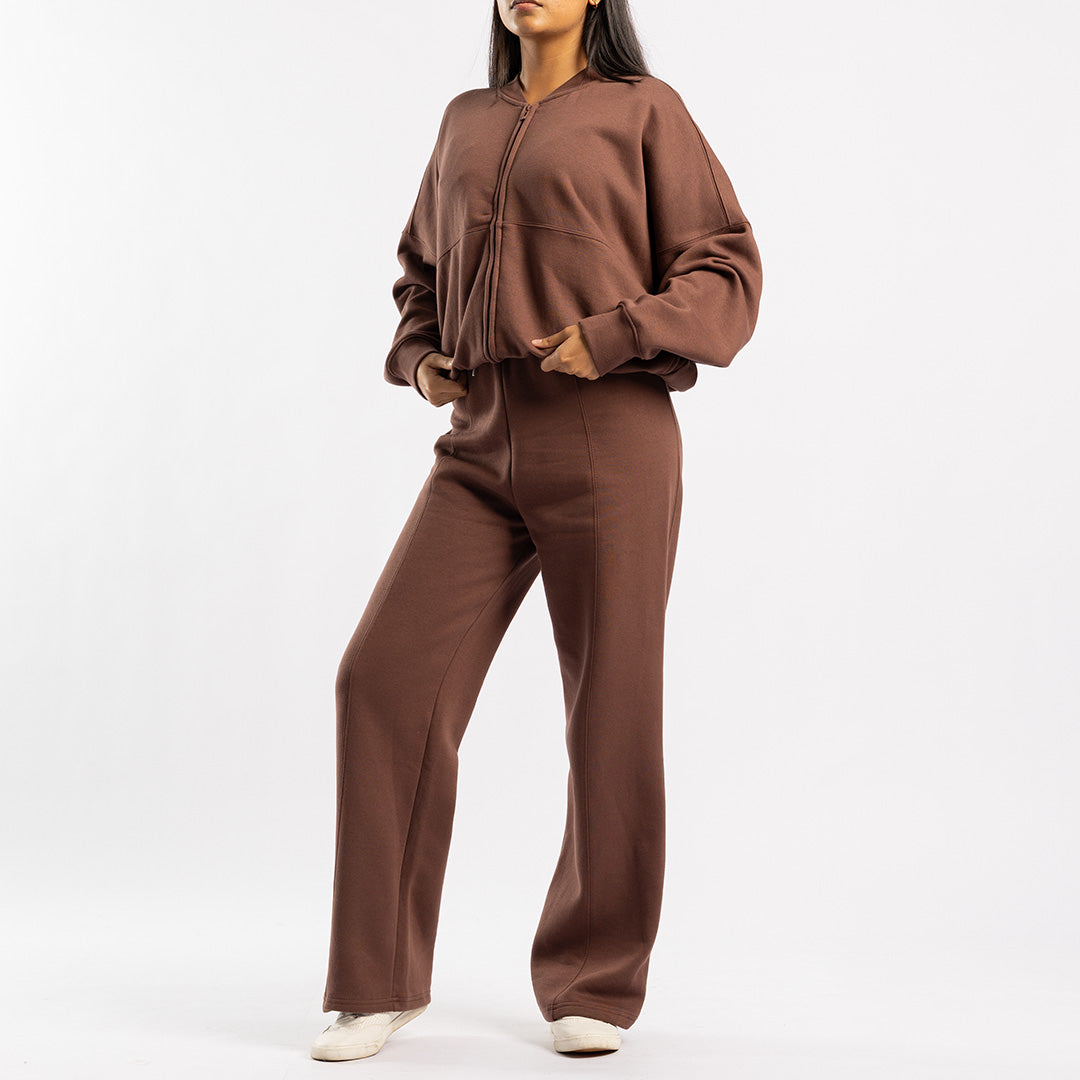 BROWN LONG SLEEVE JACKET