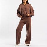 BROWN LONG SLEEVE JACKET