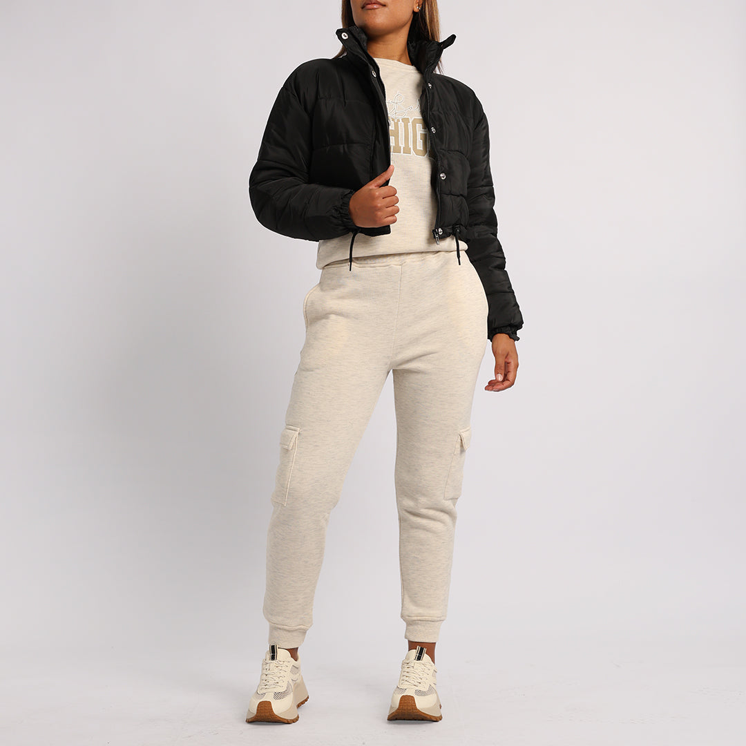 BLACK PUFFER JACKET