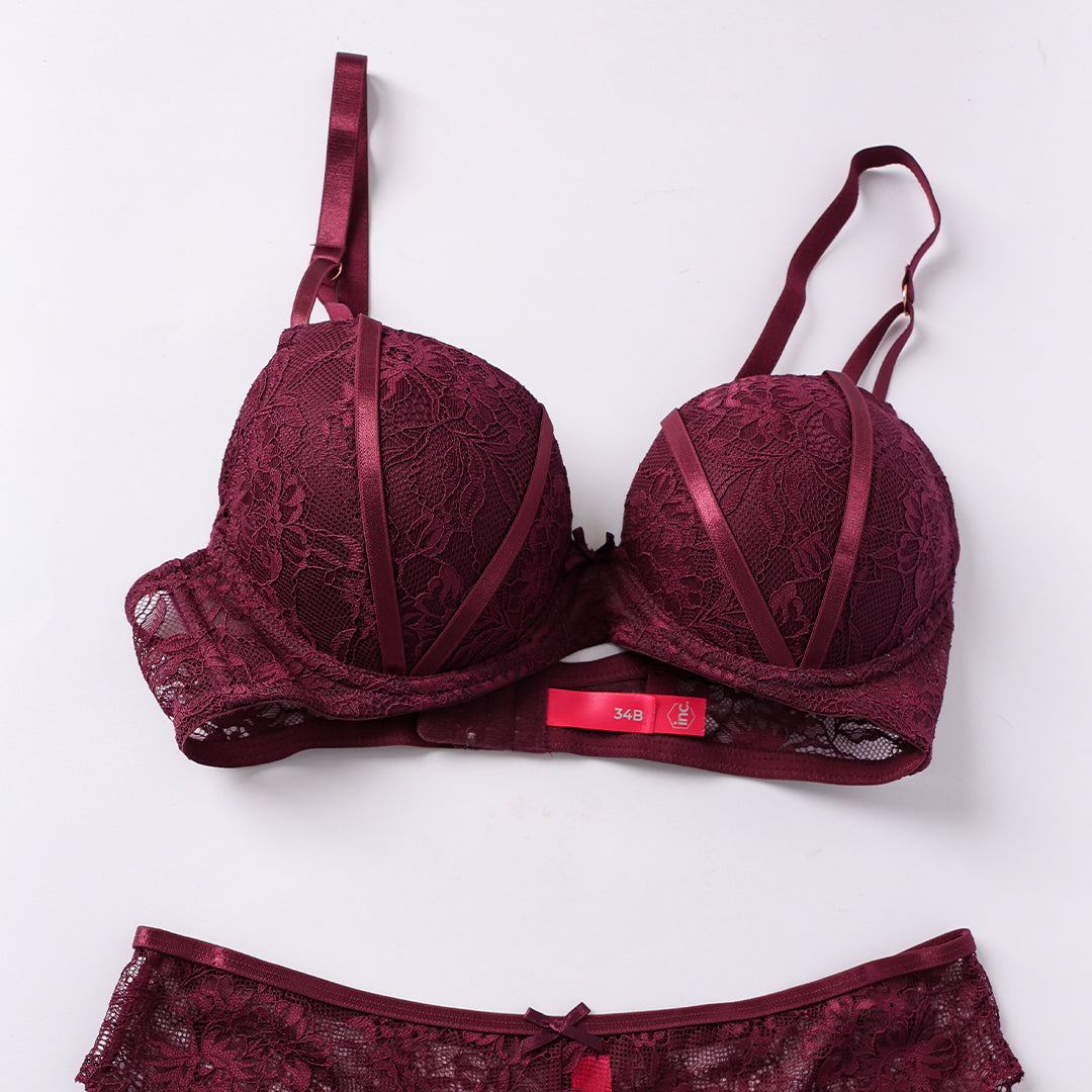 PURPLE LACE BRA