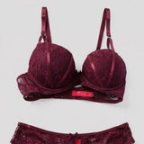 PURPLE LACE BRA