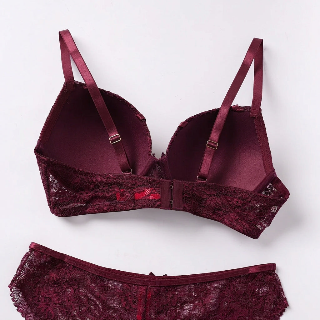 PURPLE LACE BRA