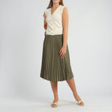 LADIES OLIVE SKIRT