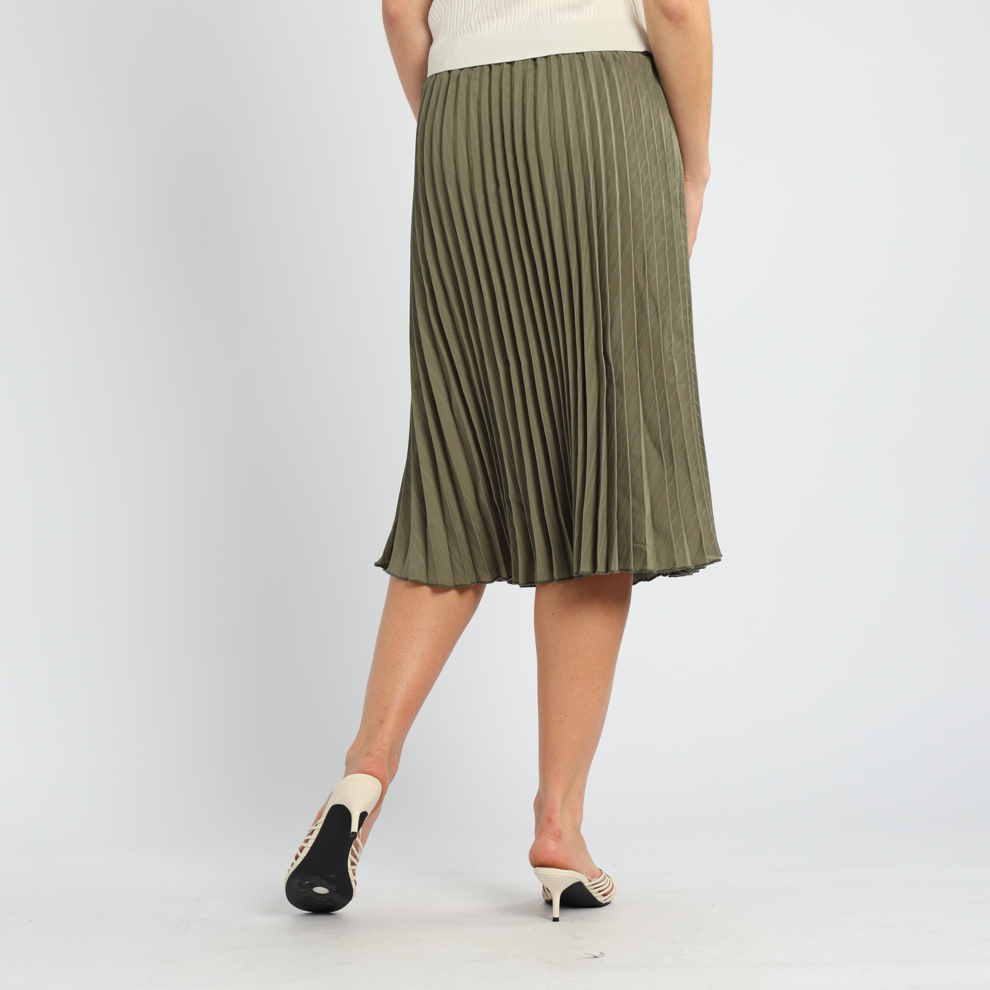 LADIES OLIVE SKIRT
