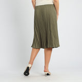 LADIES OLIVE SKIRT