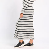 GREY/BLACK KNITTED SKIRT