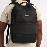 Zaff Black Laptop Backpack