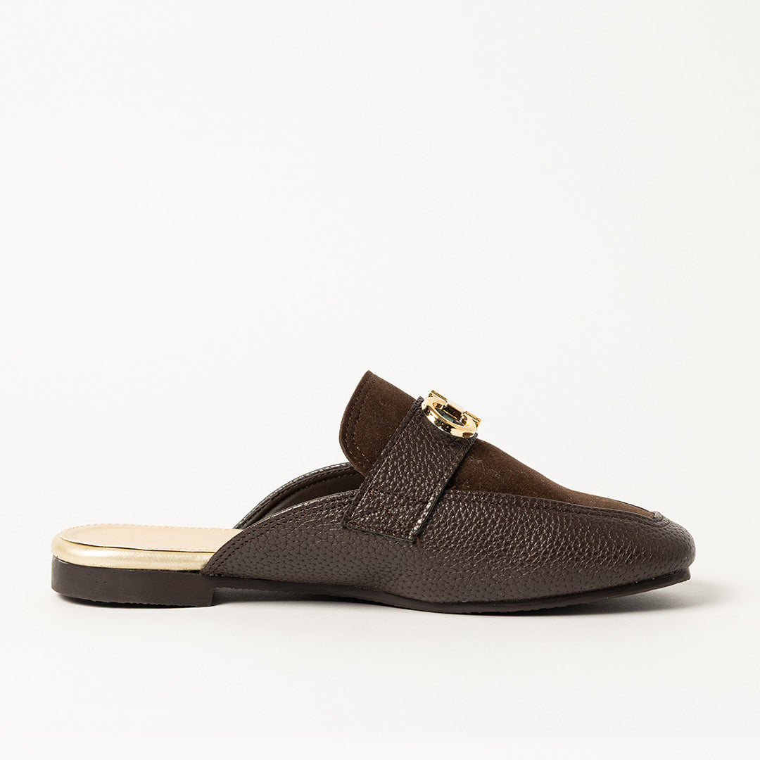 LADIES CIARRA CHOC SLIP ON LOAFER