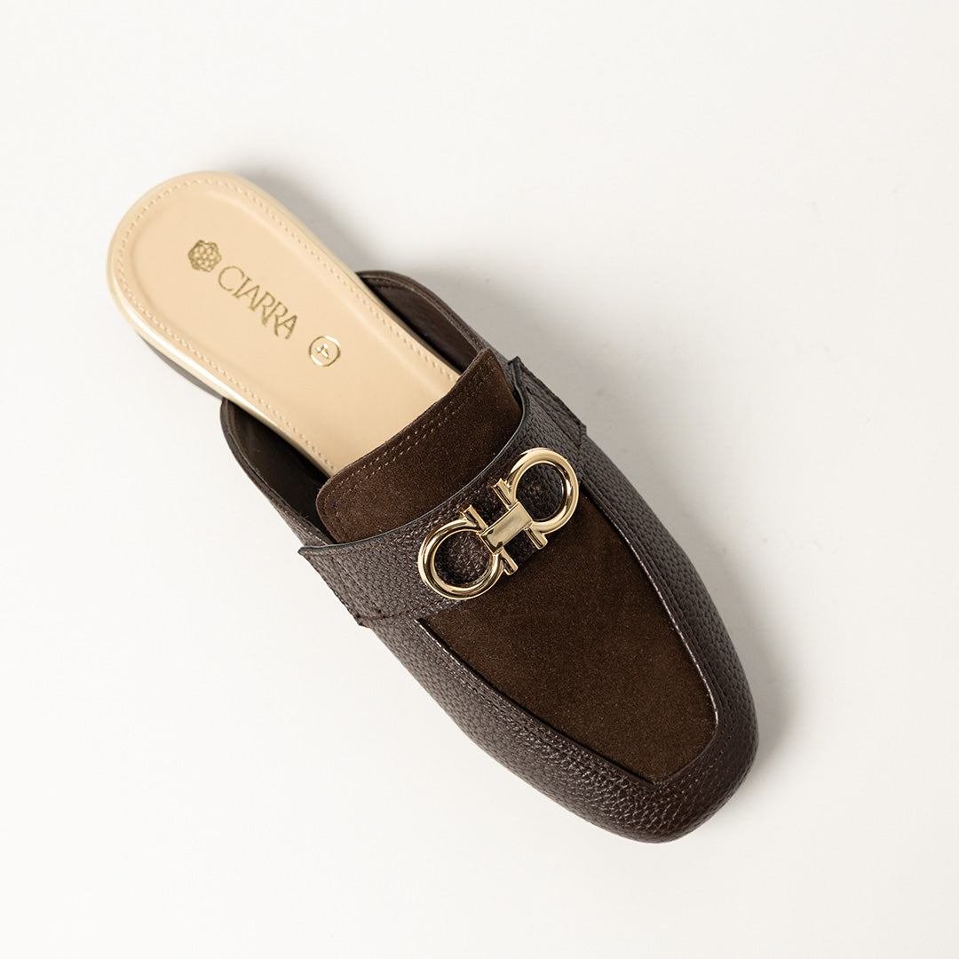 LADIES CIARRA CHOC SLIP ON LOAFER