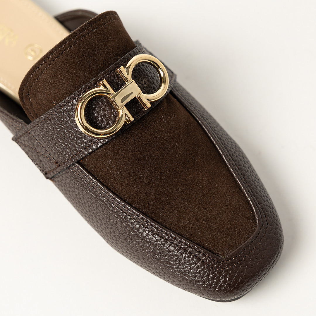LADIES CIARRA CHOC SLIP ON LOAFER
