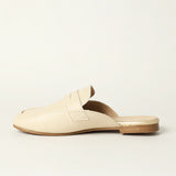 LADIES CIARRA ECRU SLIP ON PENNY LOAFER